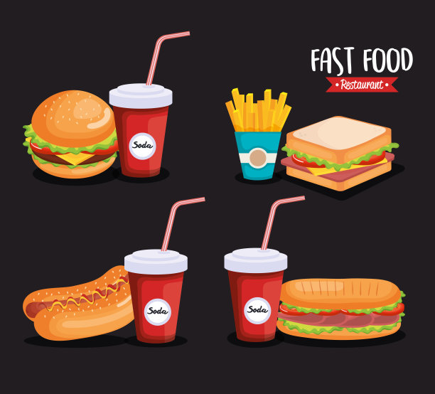 美味快餐图标图片下载