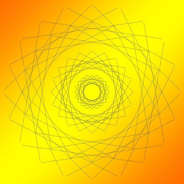 橙色和黄色的几何图案图片下载