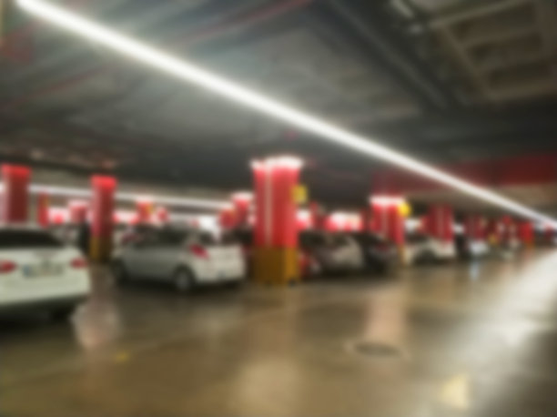 散焦车库背景图片下载