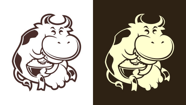 有趣的吃牛图片下载