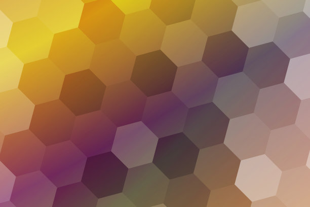六边形的多色背景。几何图案。向量图片下载