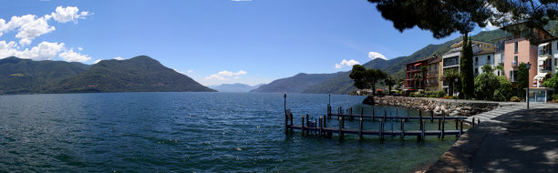 全景照片在瑞士布里萨戈图片下载