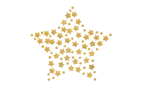 金亮星框剪纸图片下载