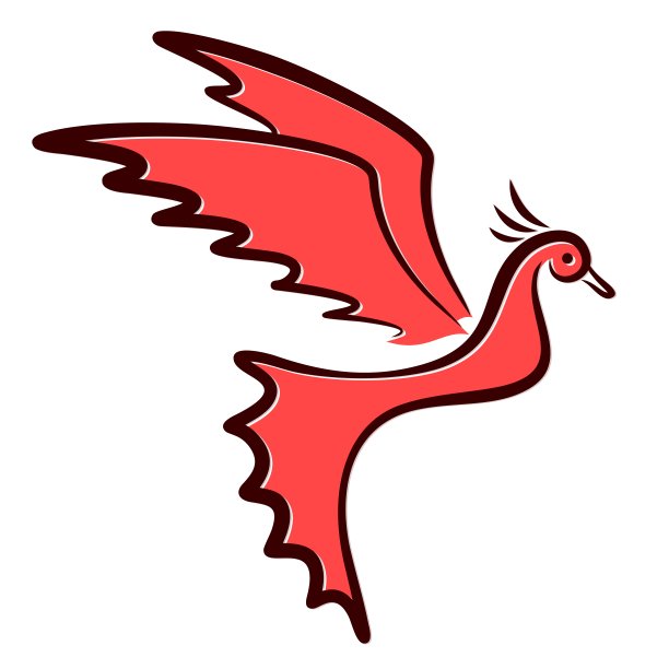 红色小鸟符号图片下载