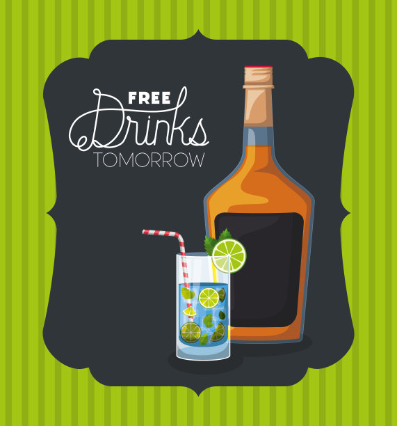 最好的饮料瓶与杯架图片下载