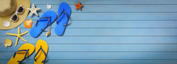 暑假横幅背景图片下载