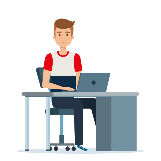 年轻人在工作场所的化身图片下载