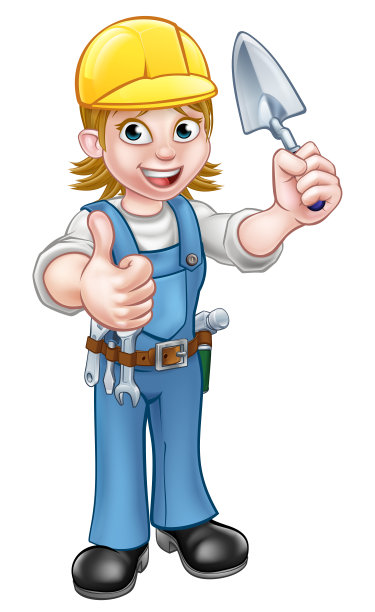 建筑工人砌砖工人建筑工人镘刀工具图片下载