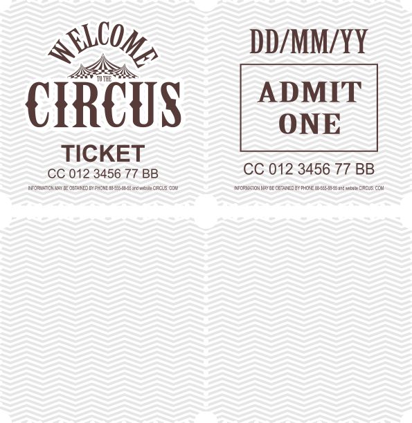 马戏团的票向量图片下载