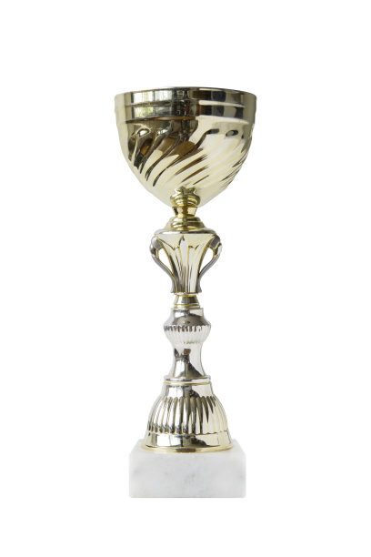 奖杯孤立在白色背景上图片下载