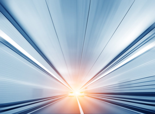 隧道中的光迹图片下载