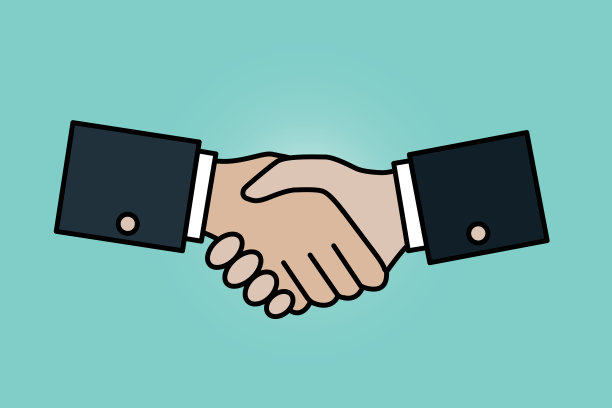 商人握手插图图片下载