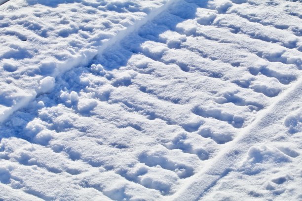 雪地足迹图片下载