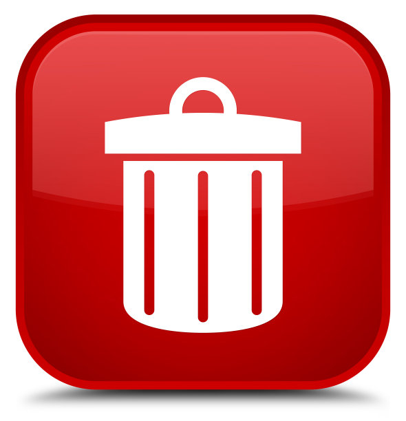 回收站图标特殊的红色方块按钮图片下载