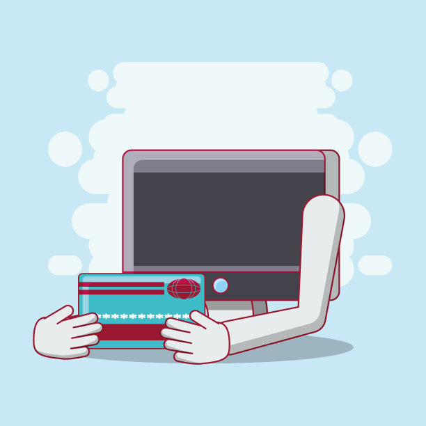 电脑和信用卡图片下载