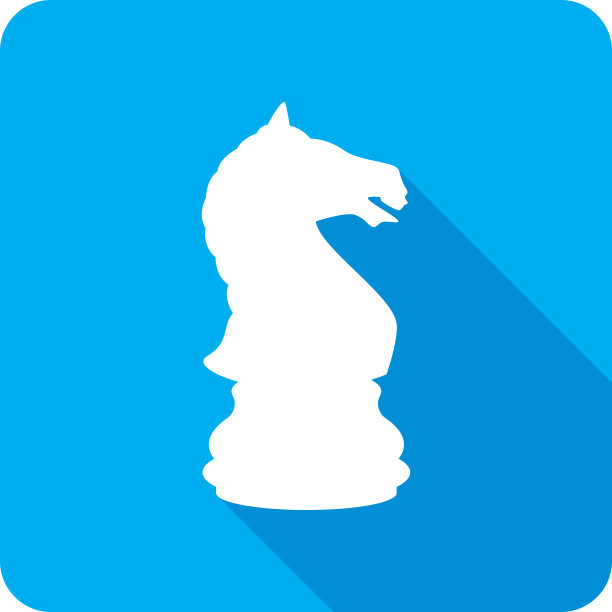 国际象棋骑士图标轮廓图片下载