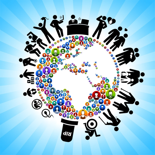 地球人类生命周期背景图片下载