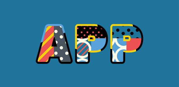 应用程序概念字艺术插图图片下载