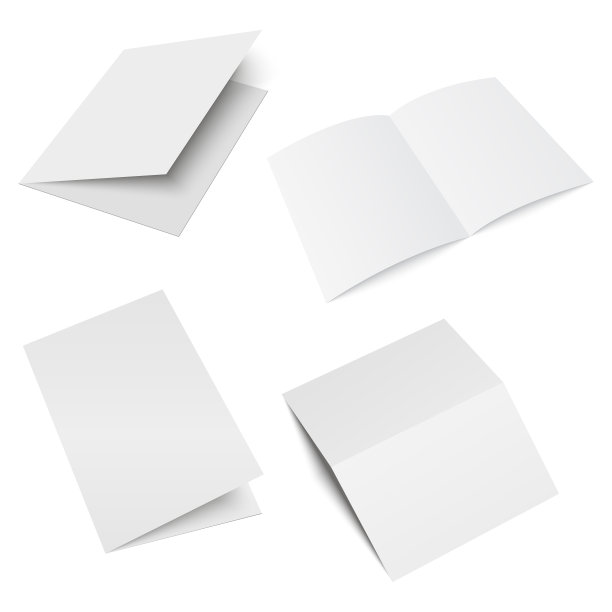 模拟打开杂志，杂志，小册子，明信片，传单，名片或小册子。向量。图片下载