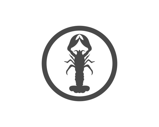 螃蟹的轮廓在白色背景图标应用程序图片下载