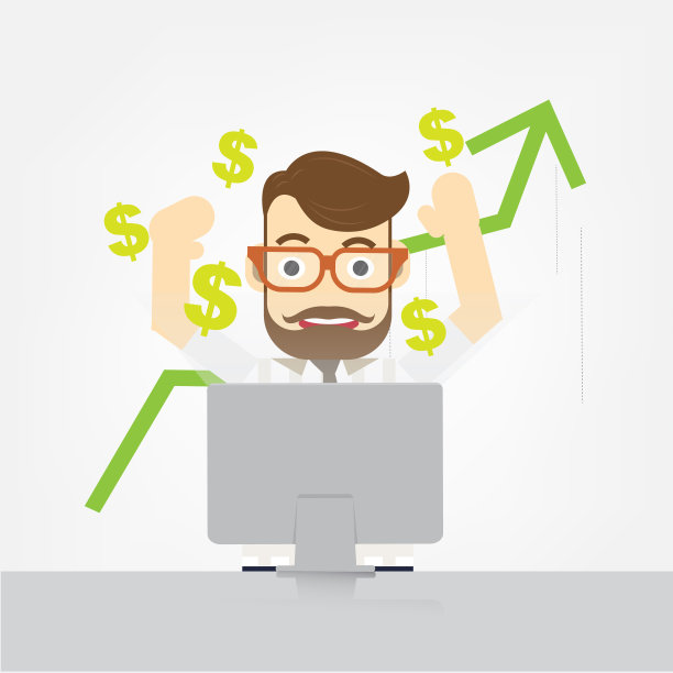 快乐的商人在工作的地方图片下载