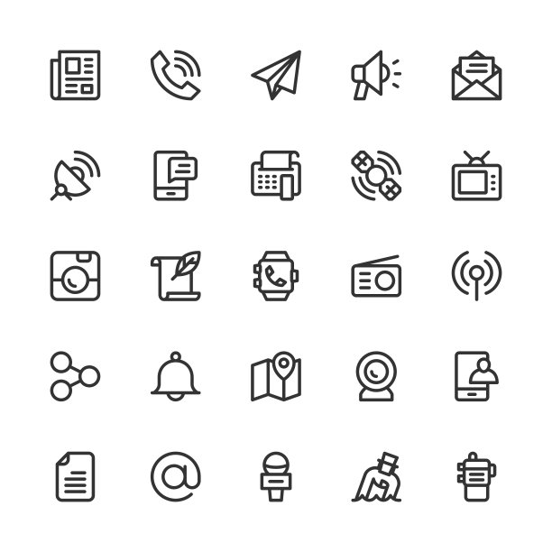 通讯图标-系列图片下载