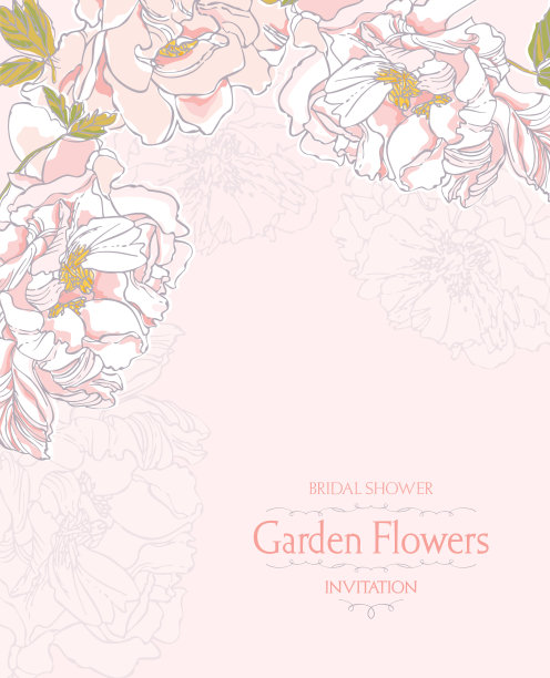 花园的花。牡丹。新娘送礼会。图片下载