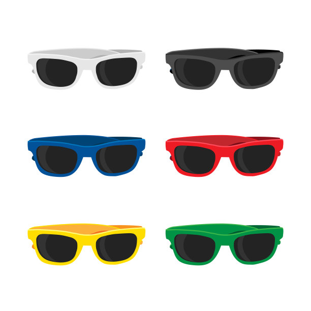 眼镜矢量采集设计图片下载