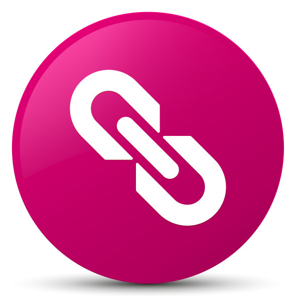 链接图标粉色圆形按钮图片下载