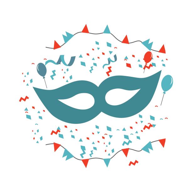 党掩码矢量模板设计图片下载