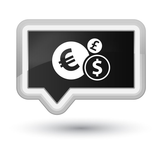 金融图标黑色优质banner按钮图片下载
