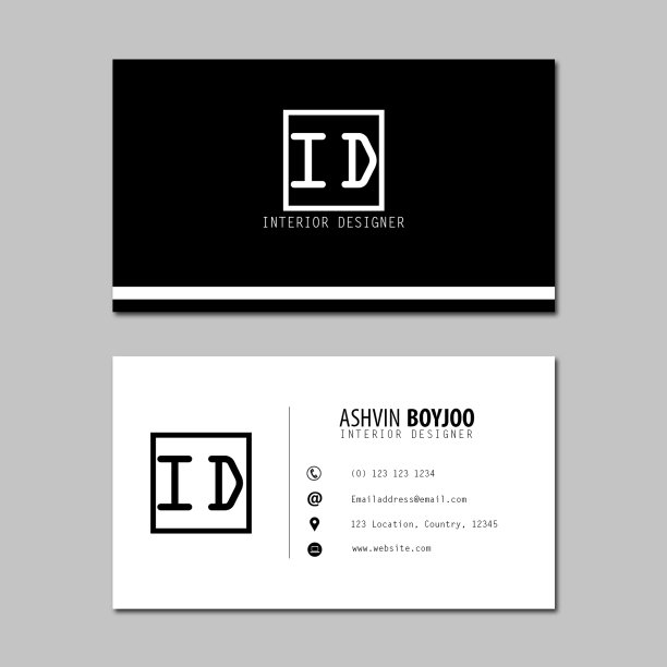 名片内部设计图片下载