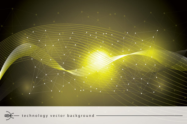 多边形几何网络连接的概念背景图片下载