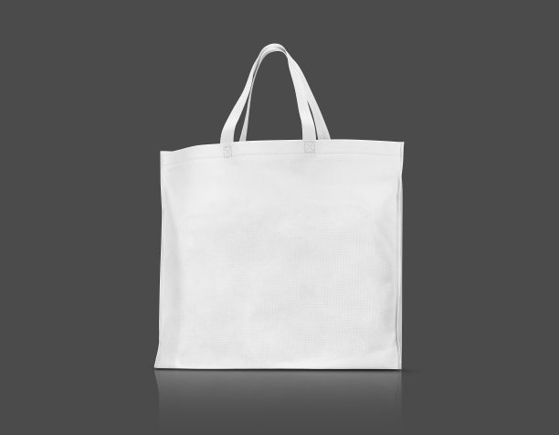 用于购物和拯救全球变暖的空白白色织物帆布袋图片下载