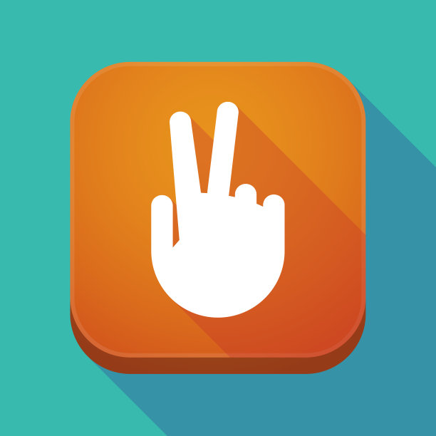 长影app按钮与胜利之手图片下载