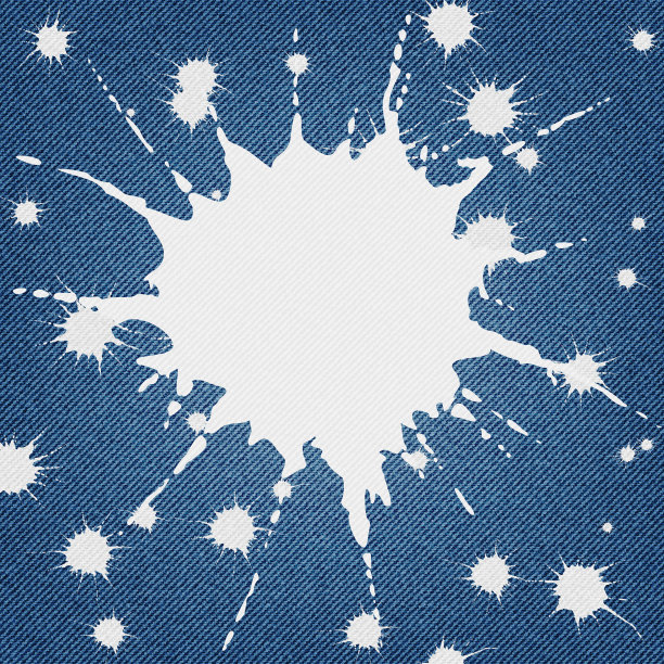 牛仔背景与印迹图案和复制空间。图片下载