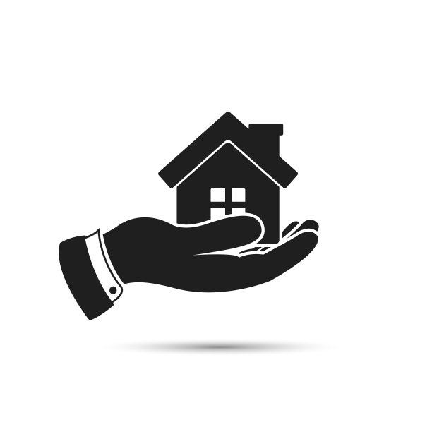 主页上的手矢量图标。图片下载