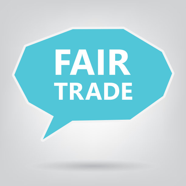 公平贸易写在言论泡沫上图片下载