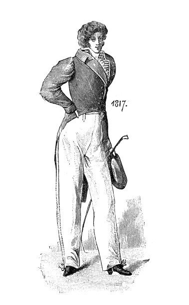男士时尚:19世纪初图片下载
