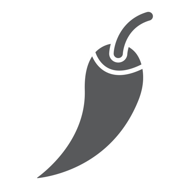 红辣椒字形辣椒图标，蔬菜和辣，辣椒辣椒标志，矢量图形，在白色背景上的固体图案，eps 10。图片下载