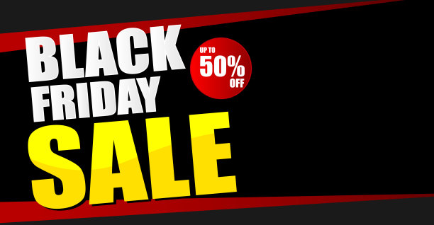 黑色星期五促销横幅背景。图片下载