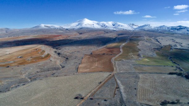 俯瞰风景。无人机拍摄自然场景图片下载