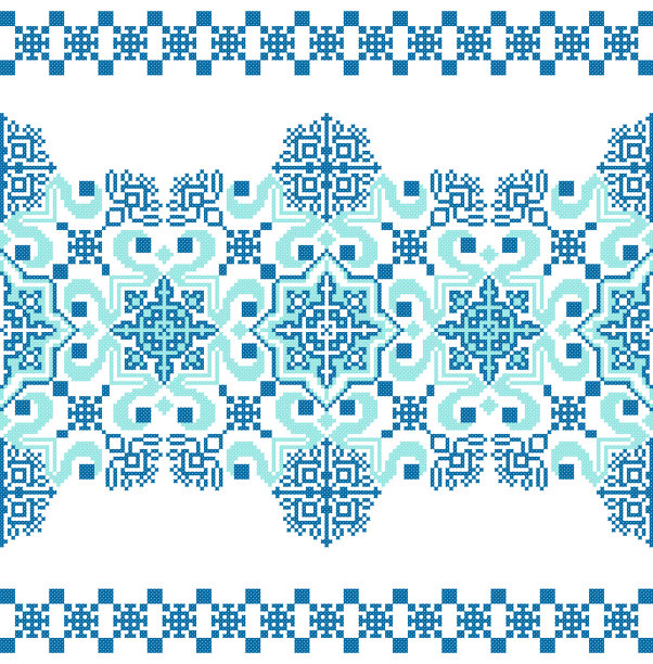 绣花好像老乌族手工挑花图案图片下载