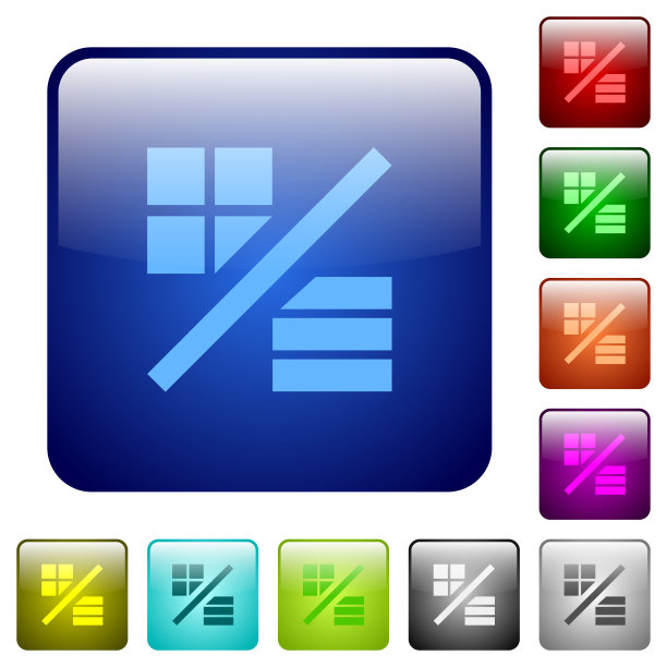 查看模式颜色方形按钮图片下载