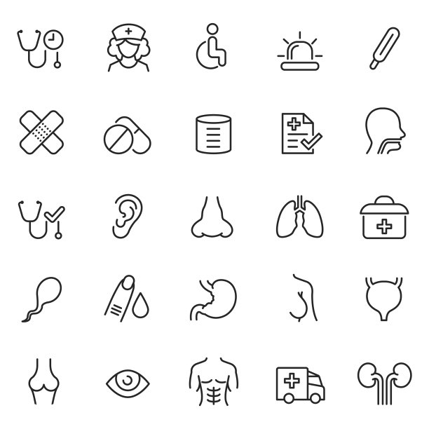 医疗图标向量集图片下载