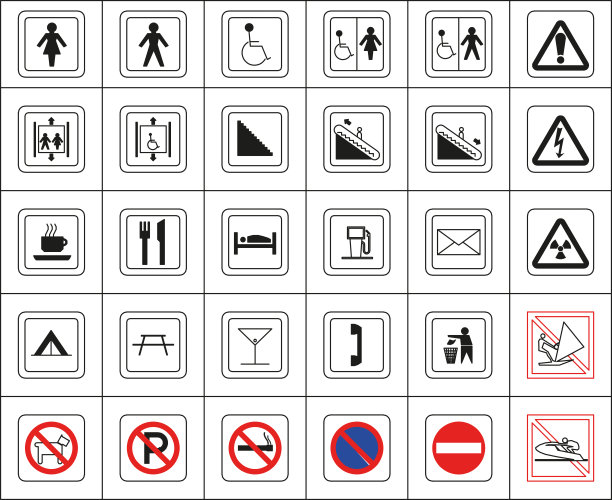 危险的交通标志图片下载