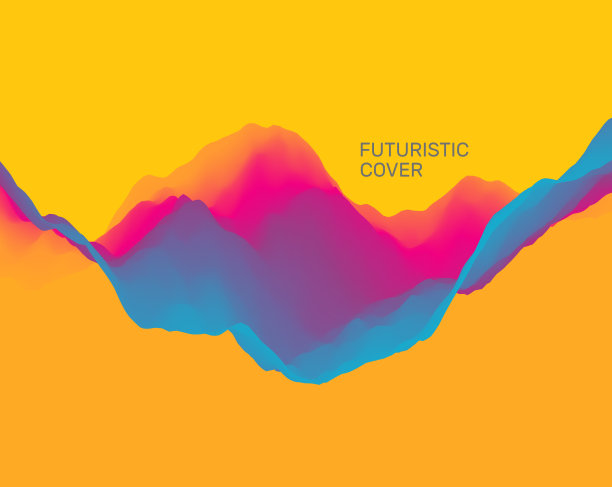 丰富多彩的抽象背景。动态效果。未来的技术风格。运动矢量插图。图片下载