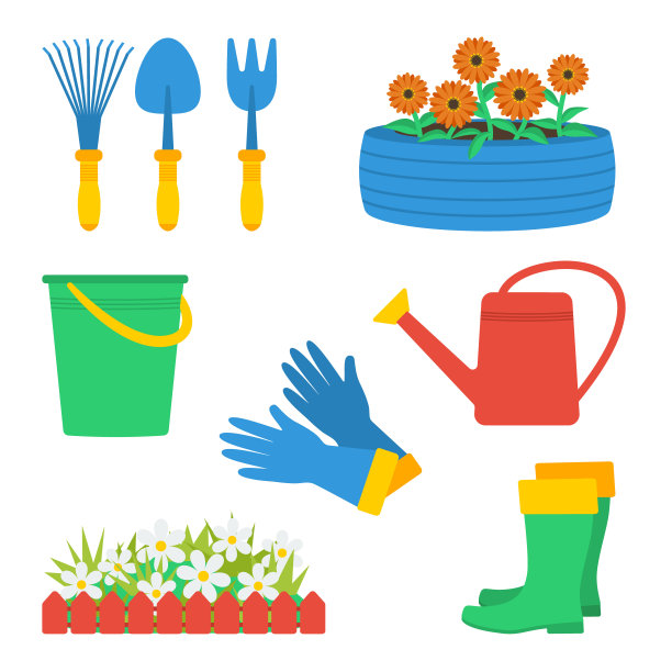 花园元素集图片下载