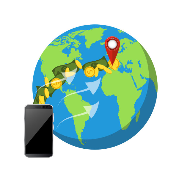 银行支付应用程序。矢量插图。寄钱和收钱。图片下载