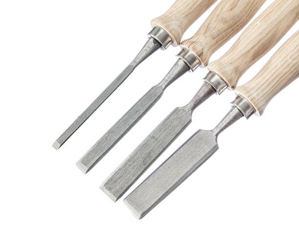 一套孤立在白色上的平凿子图片下载